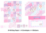 Sanrio My Melody Stationary Envelope Paper and Sticker Set