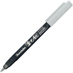 Kuretake Flexible Brush Tip Pen Metallic - Silver